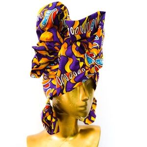 Earrings and head wrap set